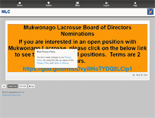 Tablet Screenshot of mukwonagolacrosse.com